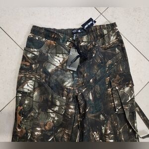 American Stitch Dark Tree Camouflage Drawstring Cargo Pants Adult Size 34x30